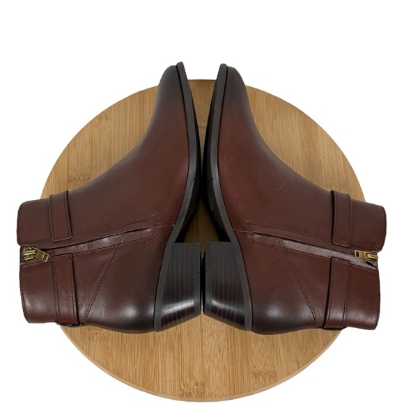 Coach “Dylan” Brown Leather Ankle Boots 8.5 B - Picture 5 of 15